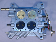 Chicago Corvette picture of throttle plate assembly for Holley #3367, 3370 carburetors