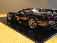 GMP 1/12 scale C5-R in black chrome. Made specially for the Corvette Racing team members only 36 of these were made. This one is serial #0009.