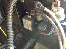 Other ignition and nitrous controls on the drivers inner fender