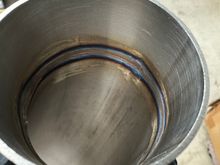 Inside of the pipe.