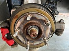 Rear brake assembly.