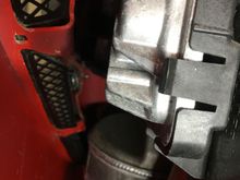 I was able to remove the two nuts that I saw (not easy to get to, but I did it), but even with those two off, the vent didn't want to move.  My inspection mirror revealed a third, lower-most nut that still needed to come off.  Not gonna happen, at least not by me today.  For any of you that have had all three nuts off, confess!  When you put it back together, did you put all three on?  Really?