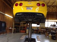Lift with my C6 - I also use it for maintenance/oil changes on my Tahoe.