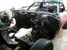 Engine comes out