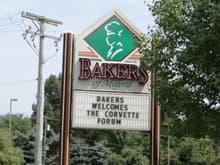 Bakers Stingray Welcome Sign