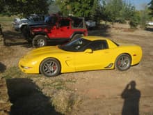 Here is the first picture that I took of the vette upon picking it up in July '07.