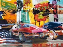 Muscle Cars Travel Print