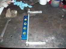 Magnetic level on the guage helps.