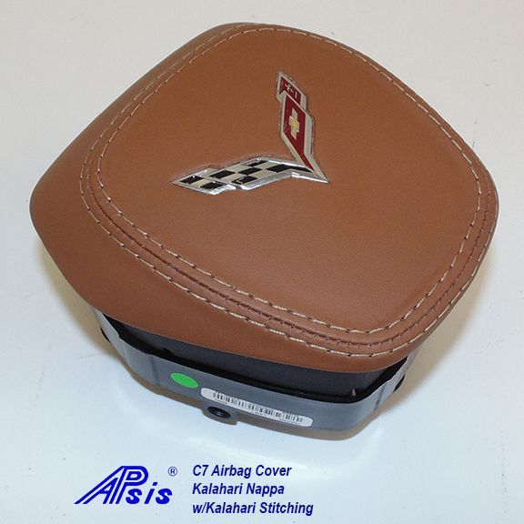Apsis C7 Airbag Cover in Kalahari Nappa w/Kalahari Stitching...pix