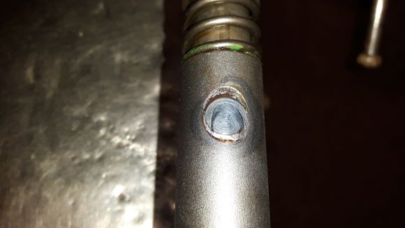 Is this locking pin normally welded from the  factory?