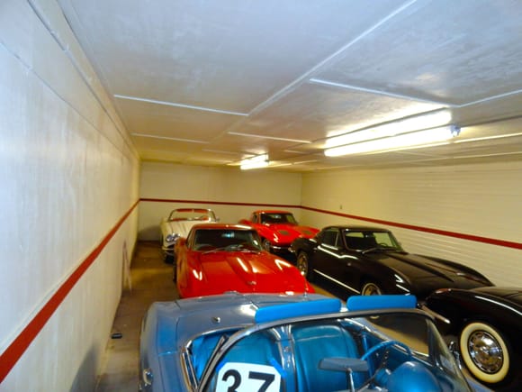 One wing of the barn. Yes, it is a true barn that these cars are in.