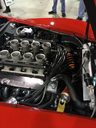 Custom front C7 suspension conversion. Hillborn fuel injection system too