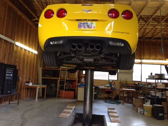 Lift with my C6 - I also use it for maintenance/oil changes on my Tahoe.