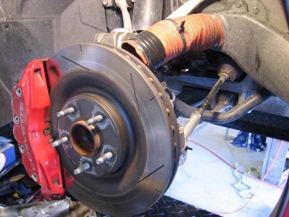 Brake cooling duct hose extension