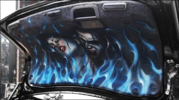 painted trunk liner
