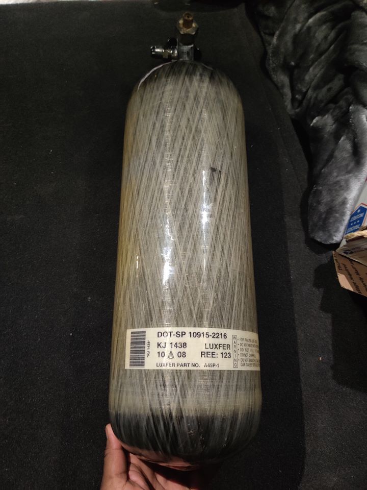 FS (For Sale) Carbon fiber nitrous bottle (12.8 lbs capacity) 10.2lbs