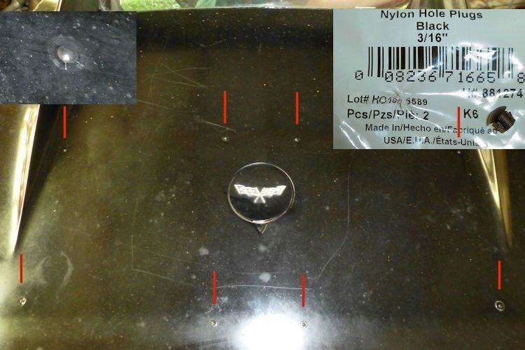 Quick solution to luggage rack holes.... CorvetteForum Chevrolet