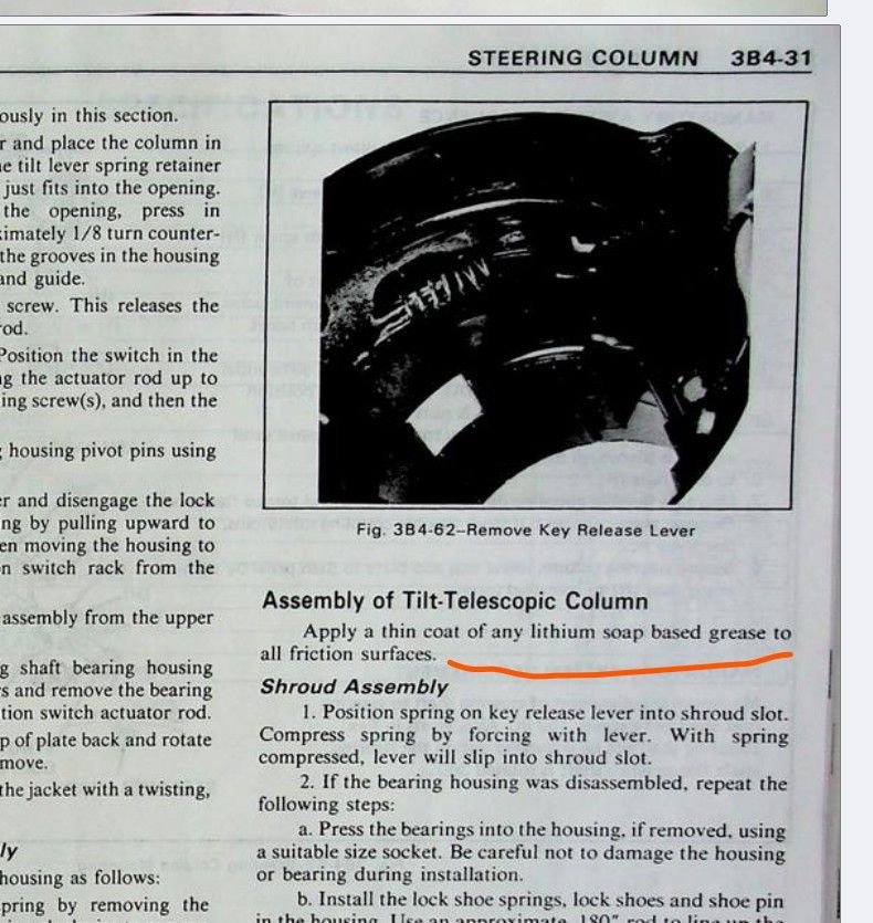 What grease for steering column internals? - CorvetteForum - Chevrolet  Corvette Forum Discussion