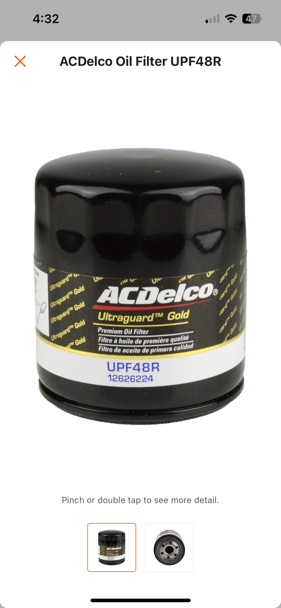 Possible knock off oil filter? UPF48R CorvetteForum Chevrolet