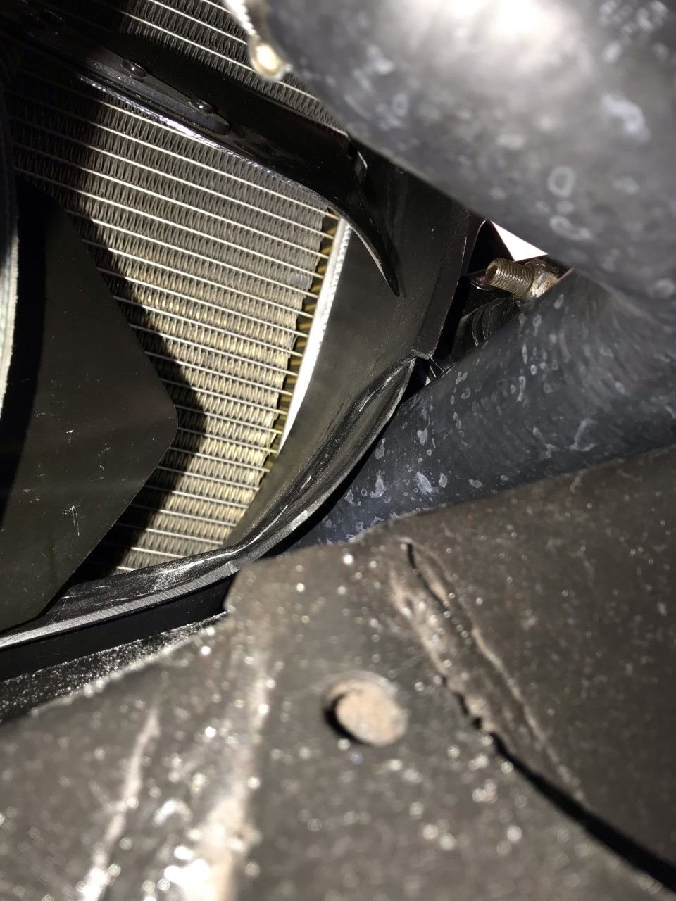 C2 '66 SB fan shroud extension CorvetteForum Chevrolet Corvette