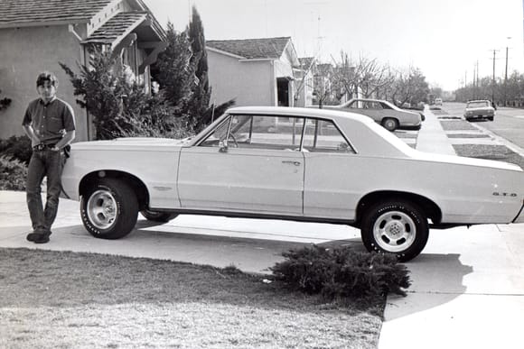 First car, high school senior class of 1969.  1965 Pontiac GTO 4-Speed