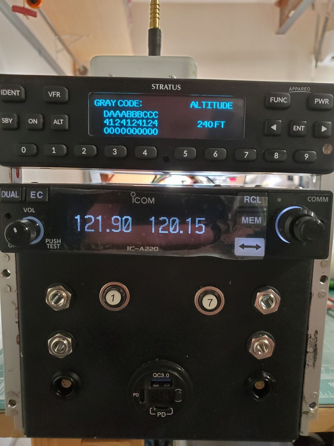 My avionics rack 