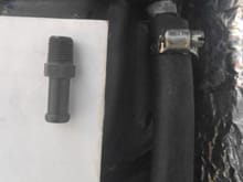 Radiator overflow tank repair