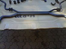 H&amp;R sway bar vs Stock, front