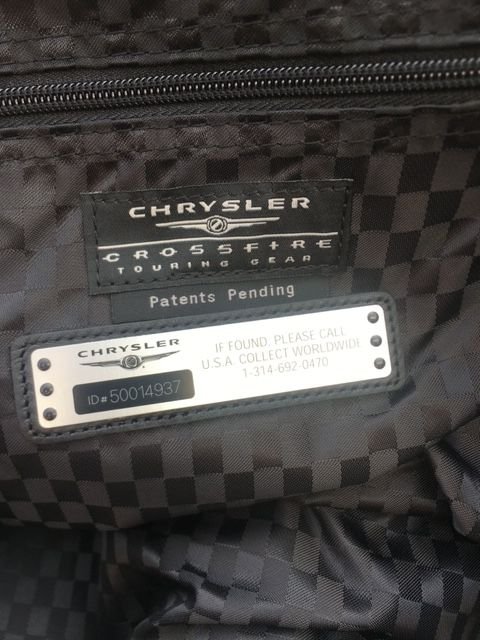 Accessories - New-In-Box Chrysler Crossfire Custom Luggage Set - New - West Bloomfield, MI 48322, United States