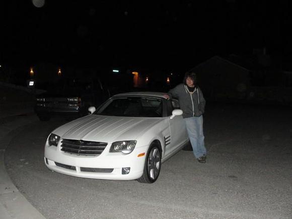 A few days after I had bought Marlene, a friend of mine said his son had dream car... and that was the Crossfire... So of course I had to let him take a photo next to her (and go for a spin too!). To be honest I was really honored to have someone know what Marlene was, and actually appreciate her (even if he is still in High School!)