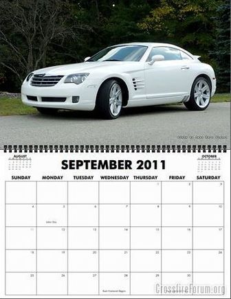 Chrysler Crossfire Calendar 4