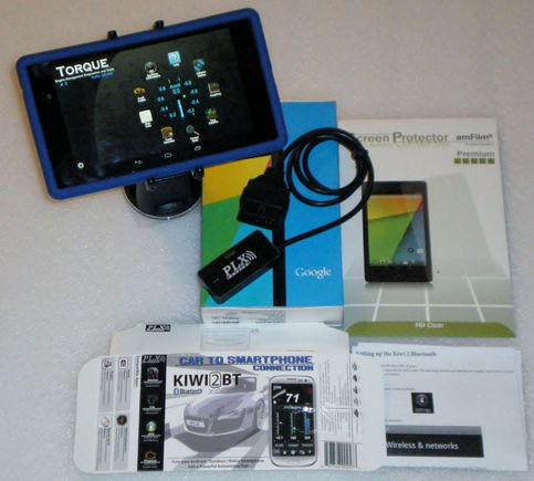 Google Nexus 7 32Gb, PLX KIWI2, Torque Pro