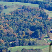On Mt Jefferson in Ashe C..ounty, North Carolina -- the View in Fall