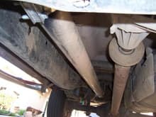 My exhaust from the end of my down pipe facing the rear of my truck. it is most definitely a straight pipe lol!