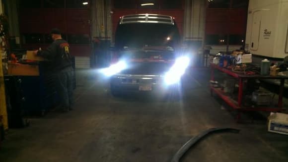 New headlight housings installed with new hids