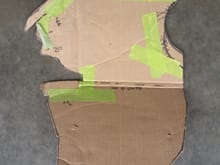 Cardboard template from DTR