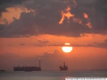 Kizomba A sunset from MV Robert H Boh