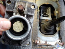 Old bushing removed and new installed
