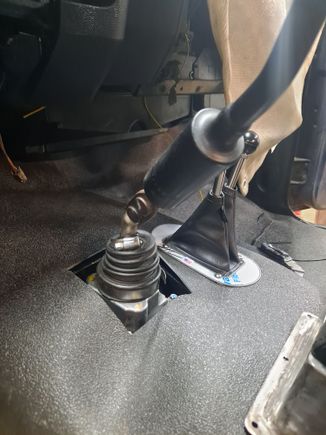 The vibration snubber made buying an aftermarket boot a challenge