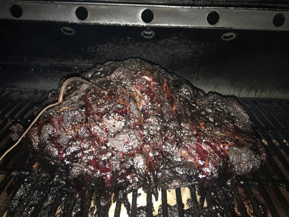18hr 26lb Inside round roast. Better then Brisket