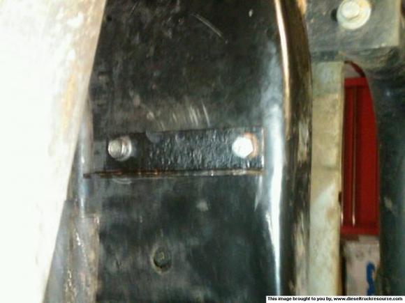 Bracket attached to frame