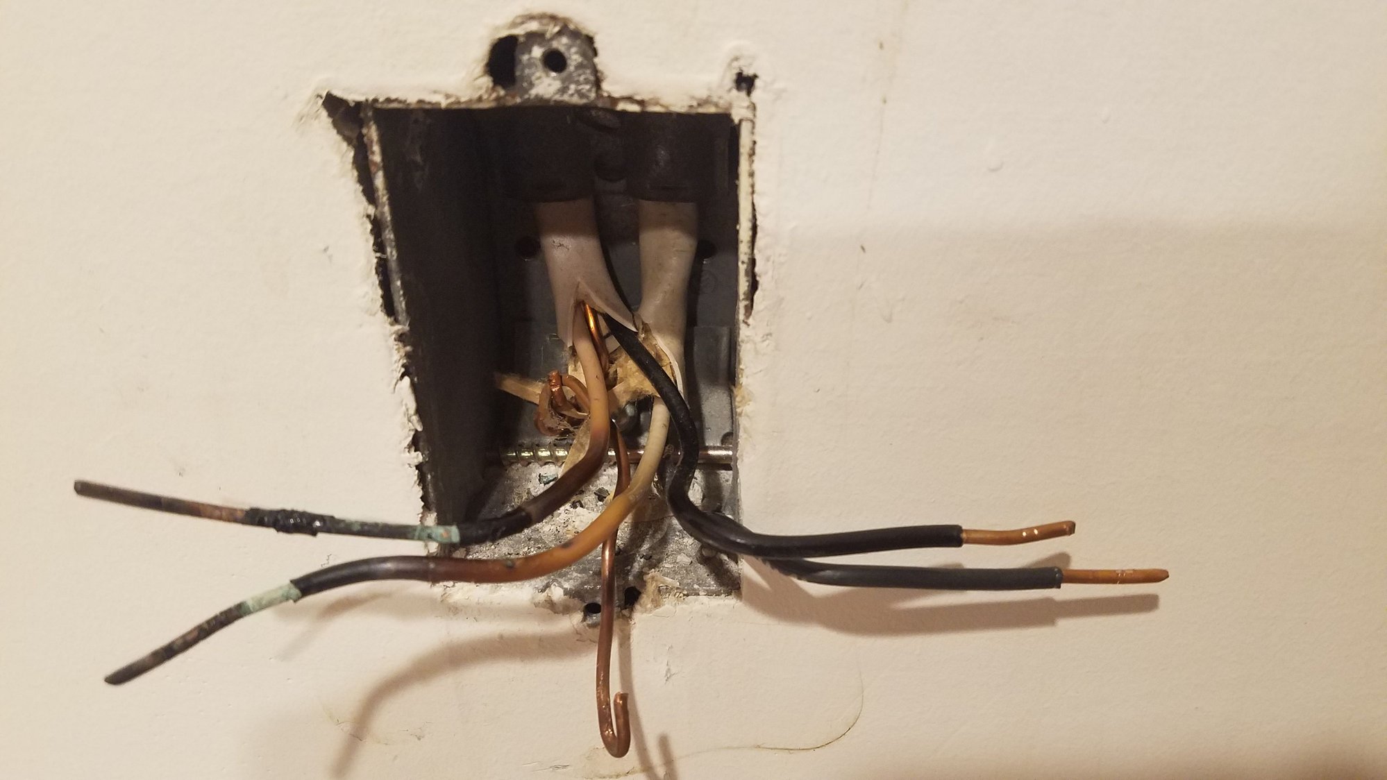 How do I deal with overheated/burnt wiring?