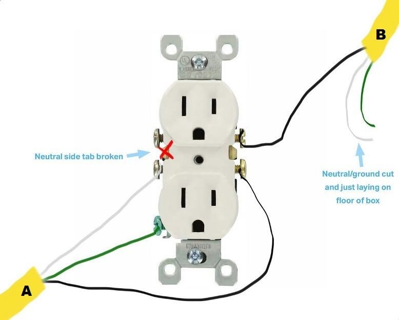 Receptacle wiring has got me confused - DoItYourself.com Community Forums