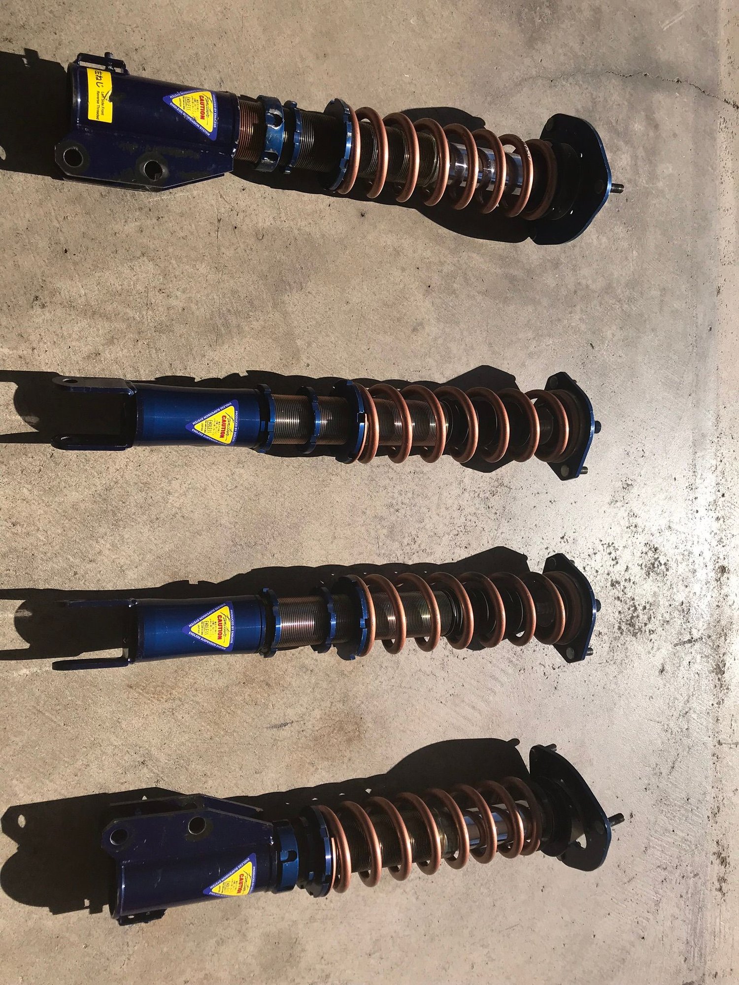 Steering/Suspension - Zeal function coilovers evo 8/9 - Used - 2003 to 2006 Mitsubishi Lancer Evolution - Riverside, CA 92508, United States