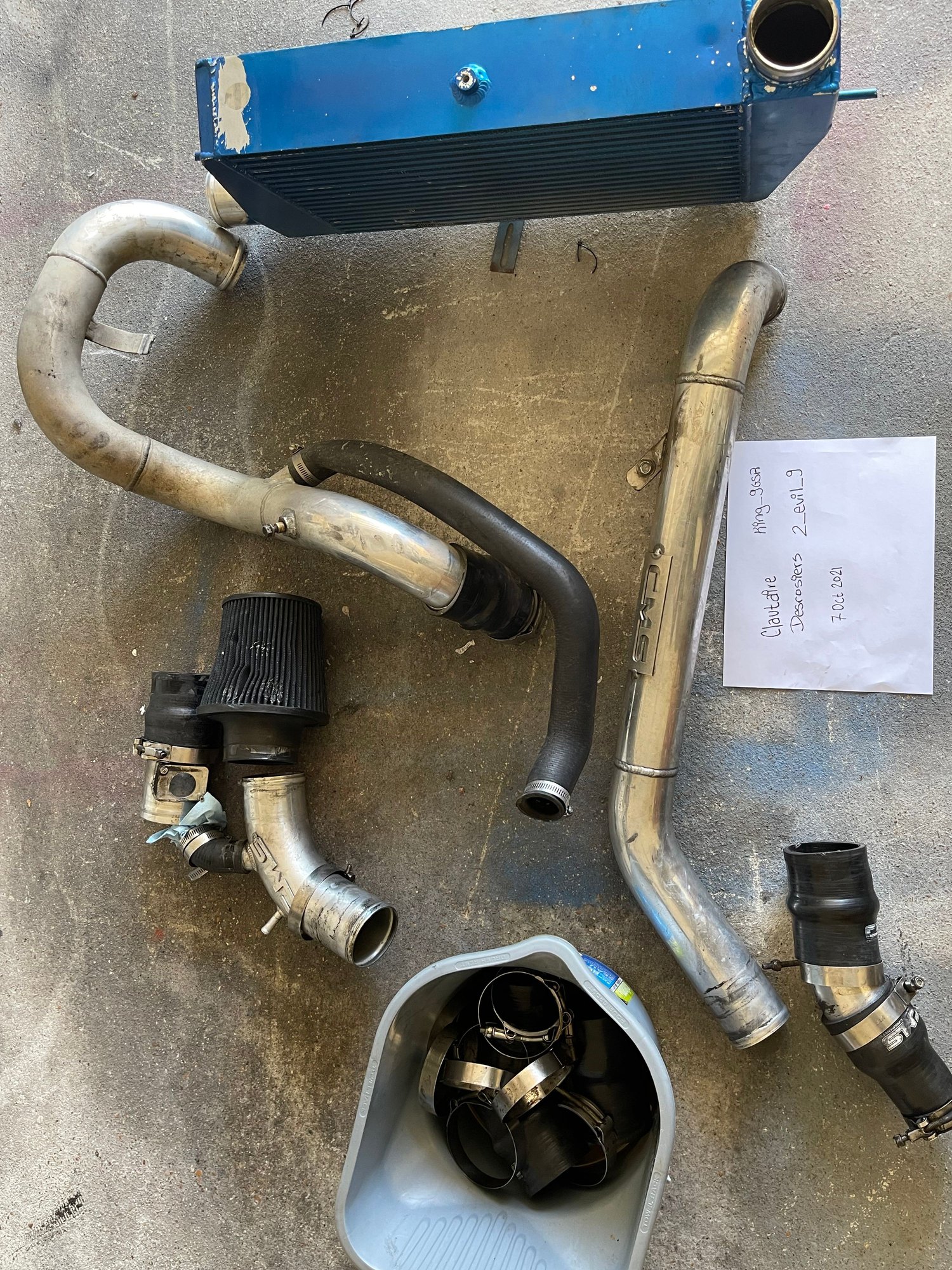 Engine - Power Adders - Complete evo x ic piping and intake - Used - 2008 to 2015 Mitsubishi Lancer Evolution - Fort Polk, LA 71459, United States