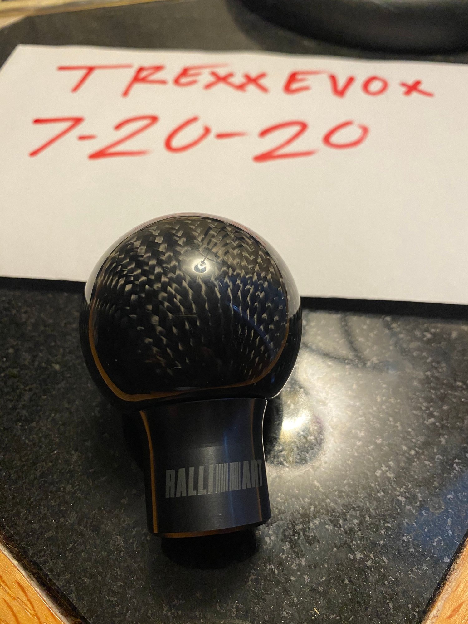 Accessories - Ralliart carbon fiber shift knob - Used - Las Vegas, NV 89123, United States