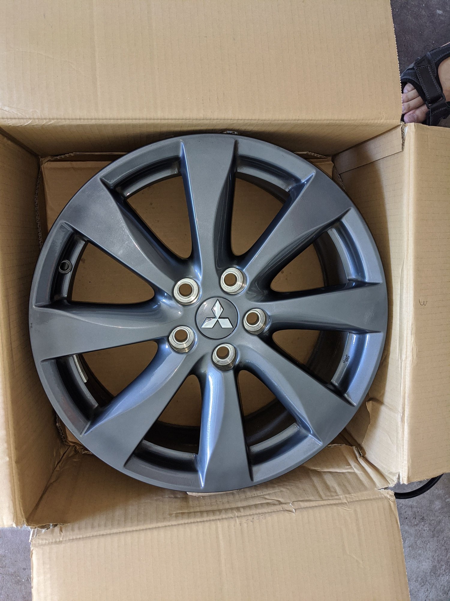 Wheels and Tires/Axles - Stock 2015 Ralliart wheels - Used - 2009 to 2015 Mitsubishi Lancer - Irvine, CA 92620, United States