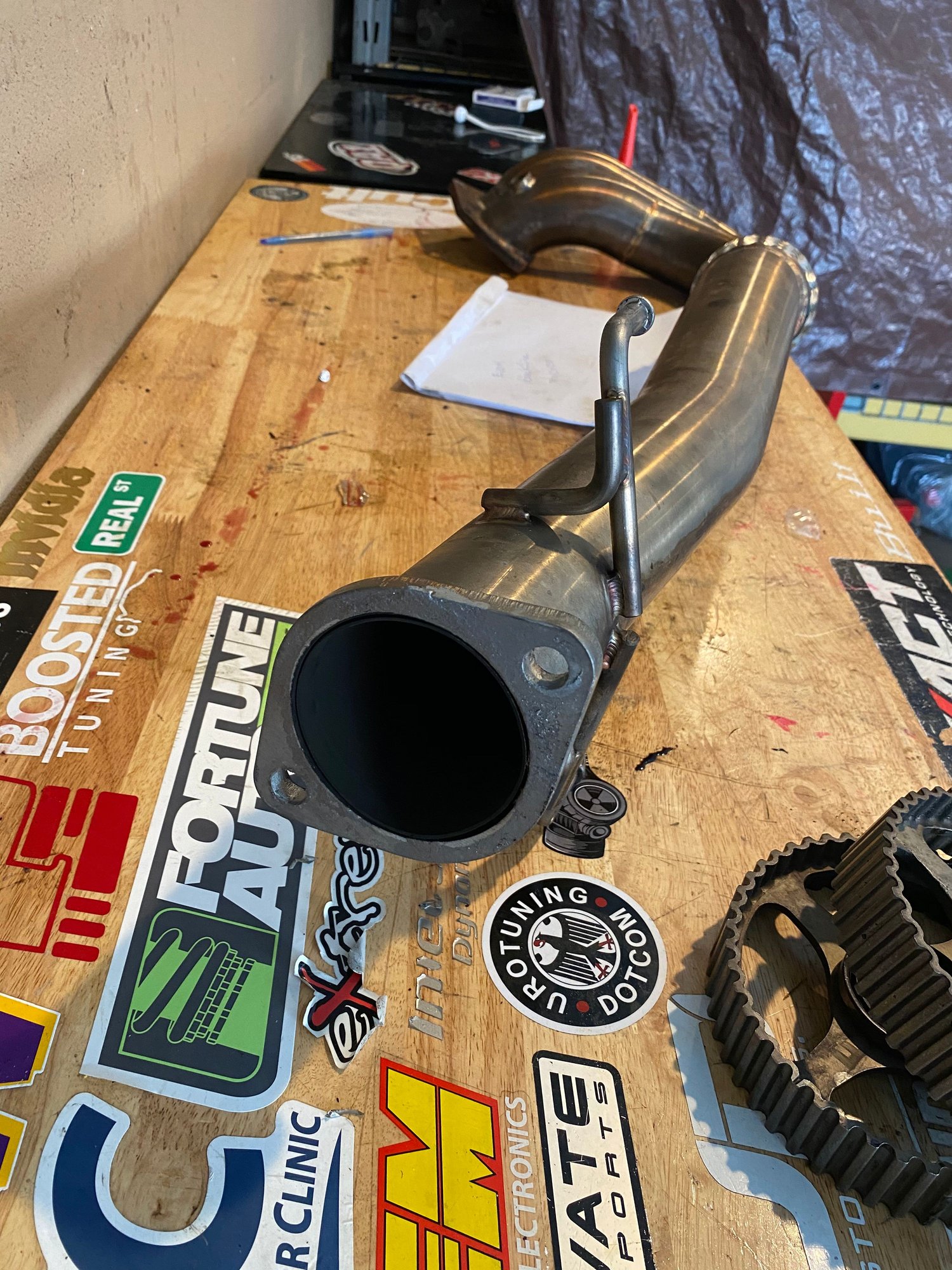 Engine - Exhaust - STM O2 Dump/Downpipe - Used - 2001 to 2006 Mitsubishi Lancer Evolution - New York, NY 11420, United States