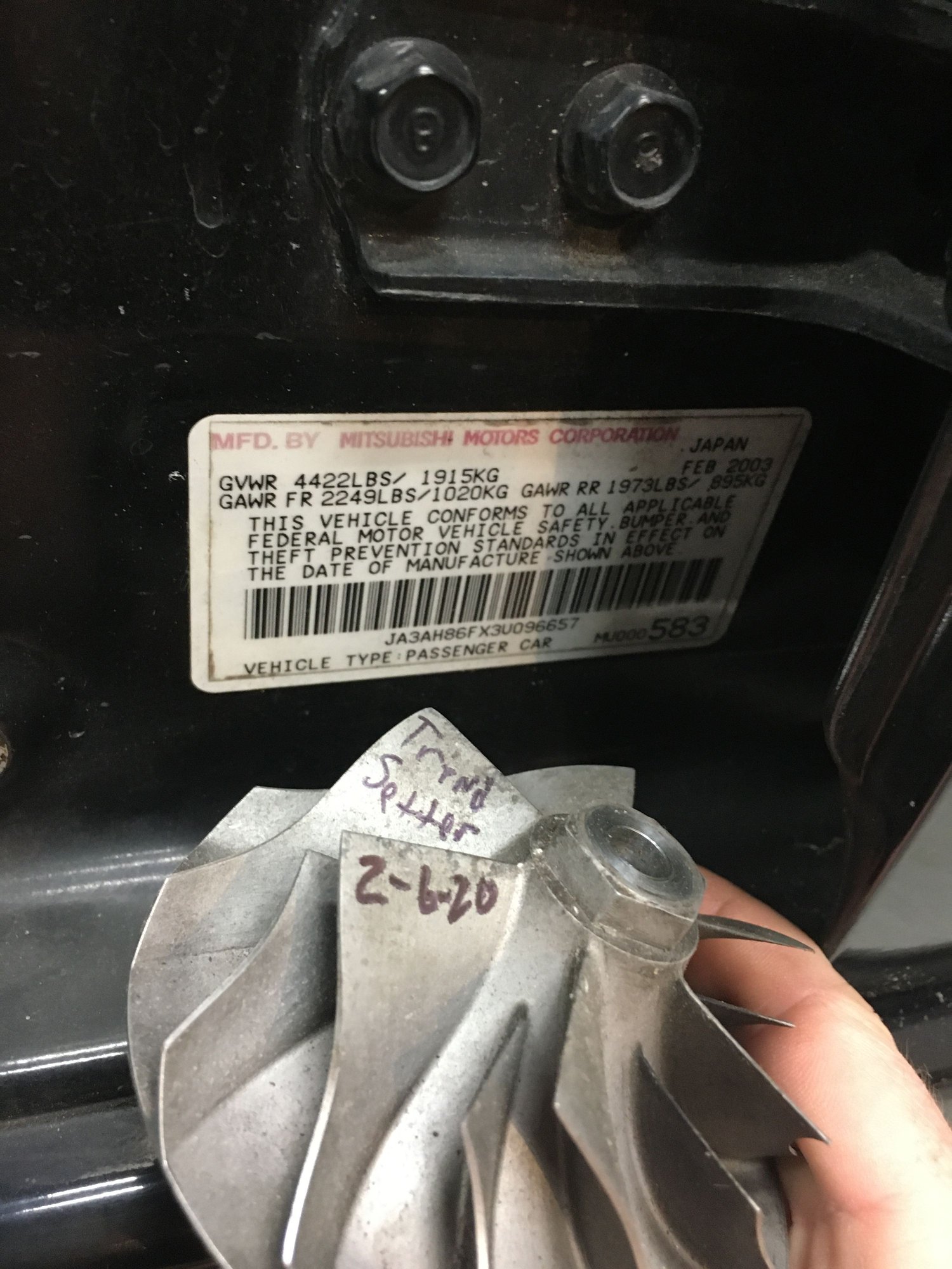 2003 Mitsubishi Lancer Evolution - 2003 Evo with 2006 IX drivetrain - Used - VIN JA3AH86FX3U096657 - 92,452 Miles - 4 cyl - AWD - Manual - Sedan - Black - Mims, FL 32754, United States