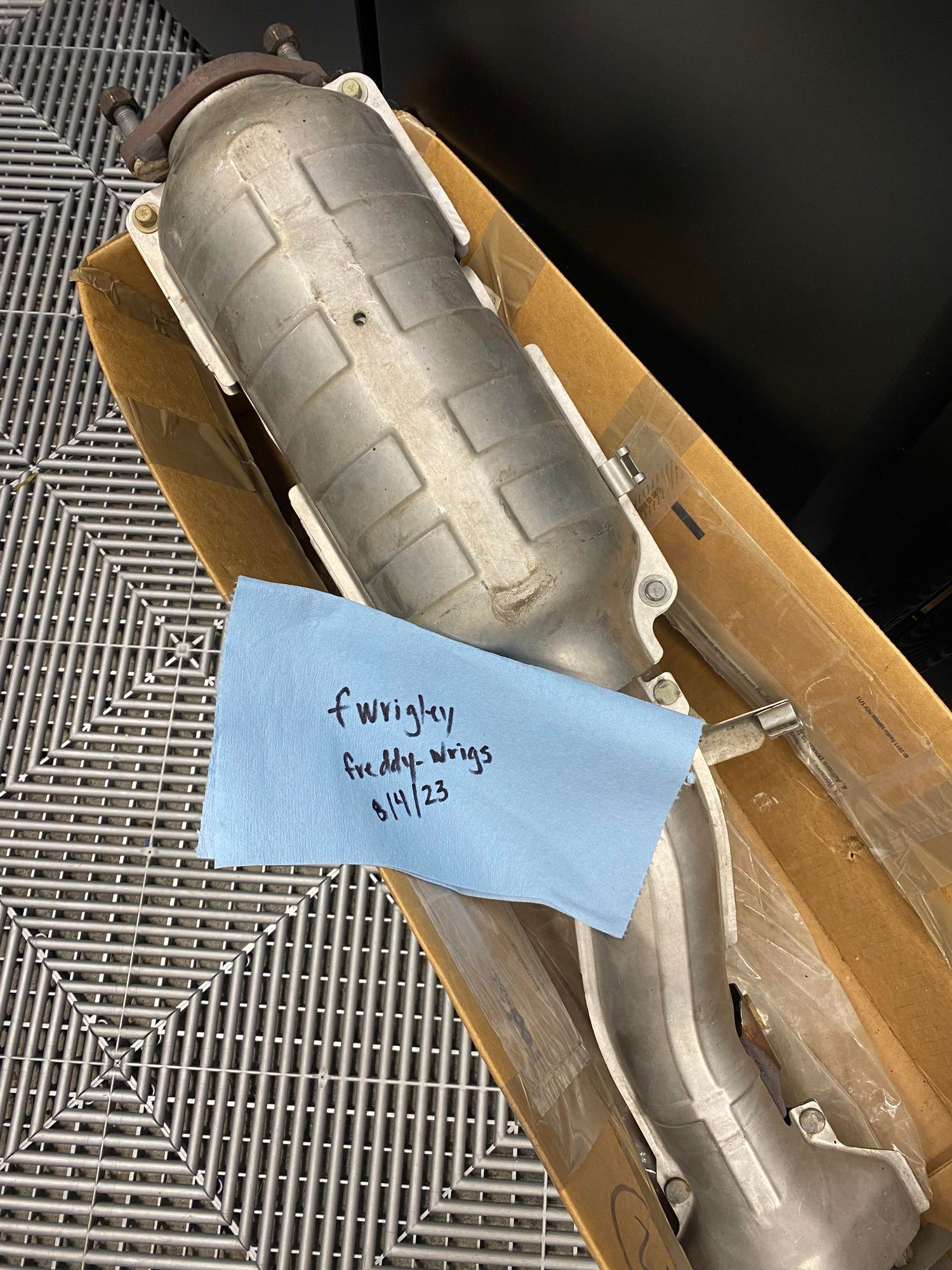 Engine - Exhaust - Evo X OEM Catalytic Converter - Used - 2008 to 2016 Mitsubishi Lancer Evolution - Renton, WA 98058, United States